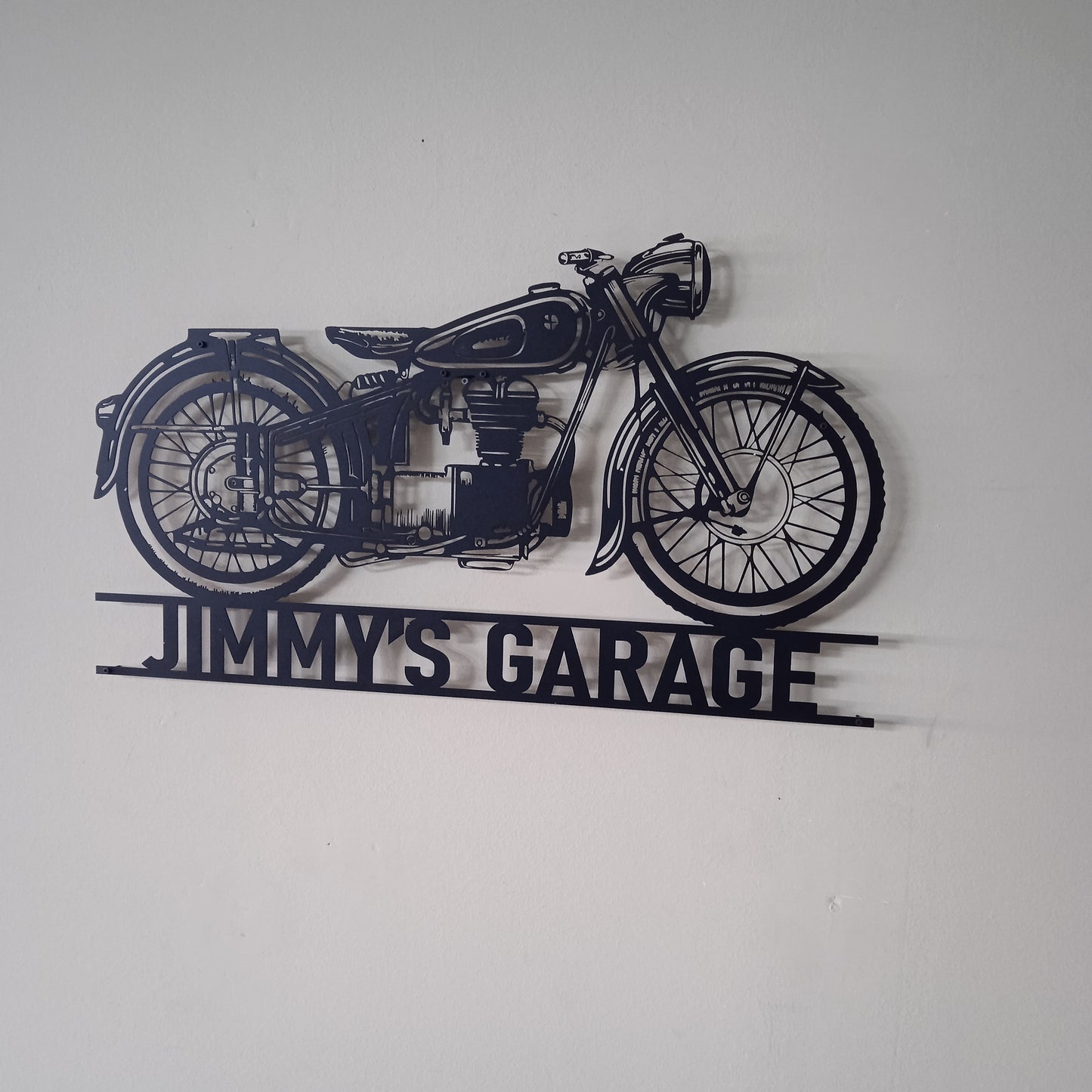 BMW R 50 Custom Motorcycle Wall Art