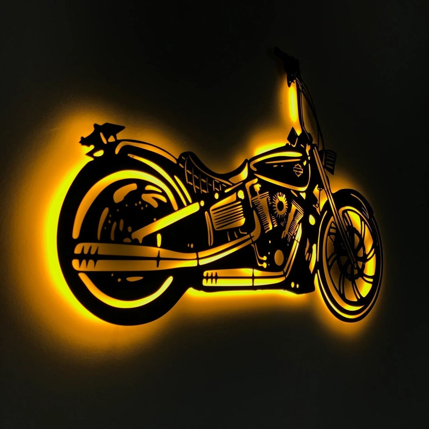 3D Motorcycle Metal Wall Art Decor - Cafe Racer Wall Art