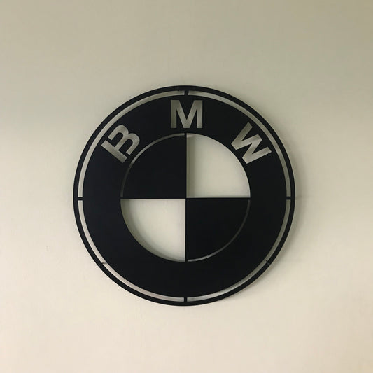 BMW Metal Logo Car Wall Art