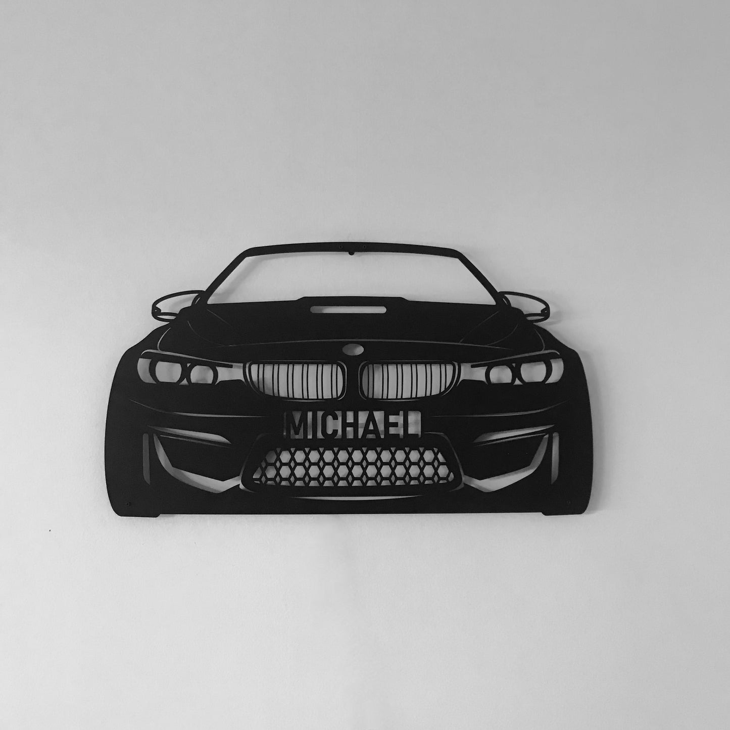 BMW M4 Metal Car Wall Art