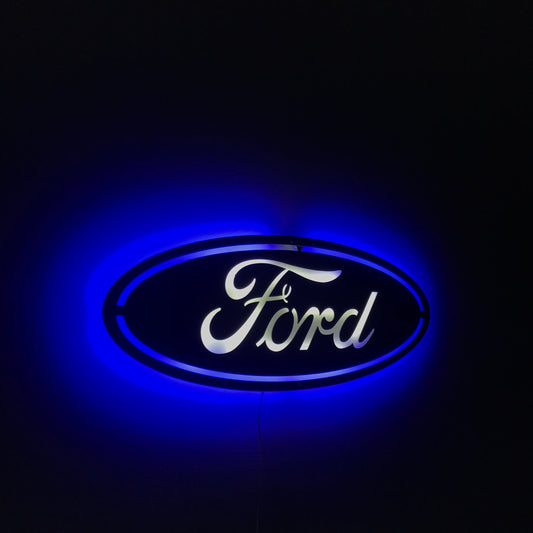 Ford Metal Logo Car Wall Art