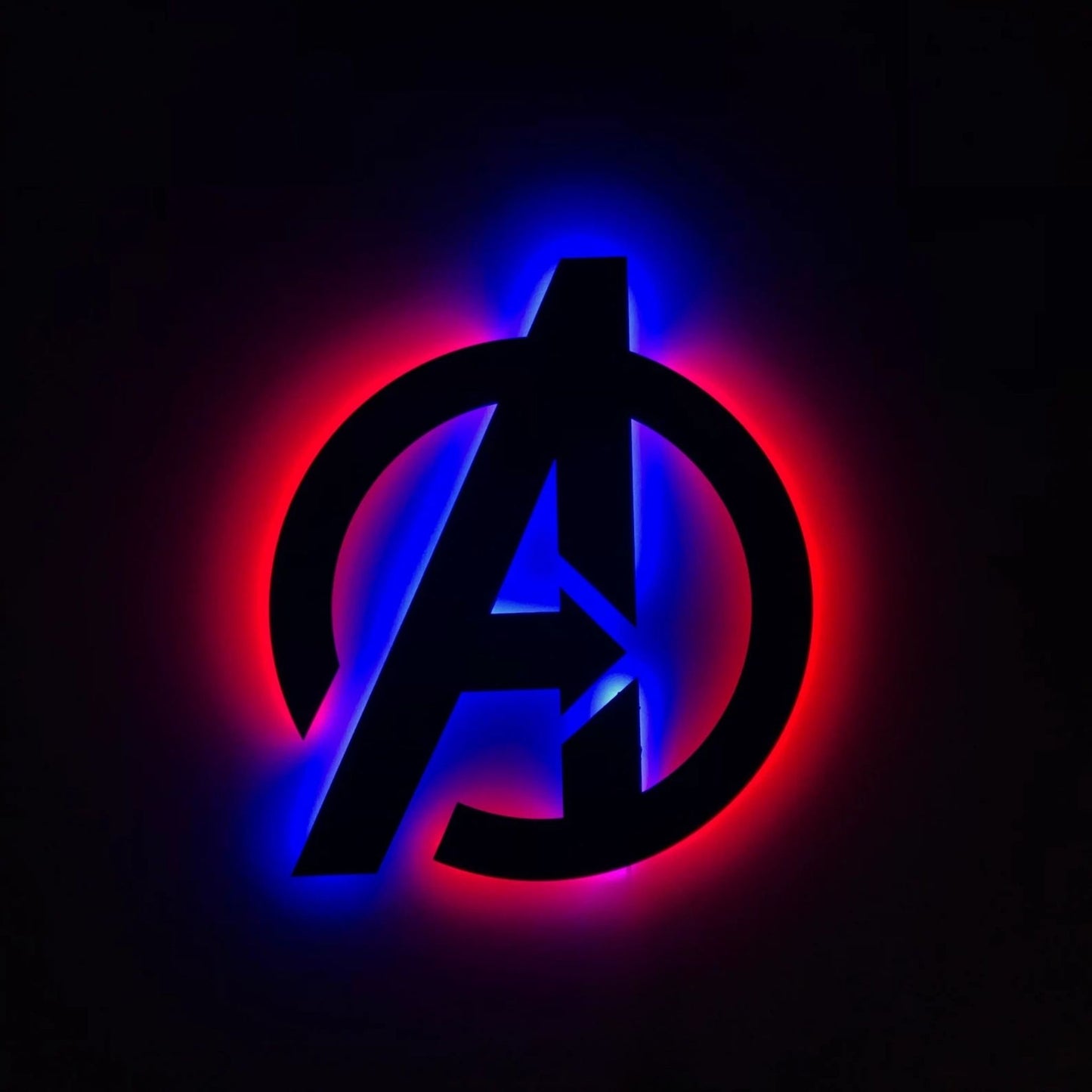 Avengers Wall Art – RGB LED Superhero Metal Wall Decor