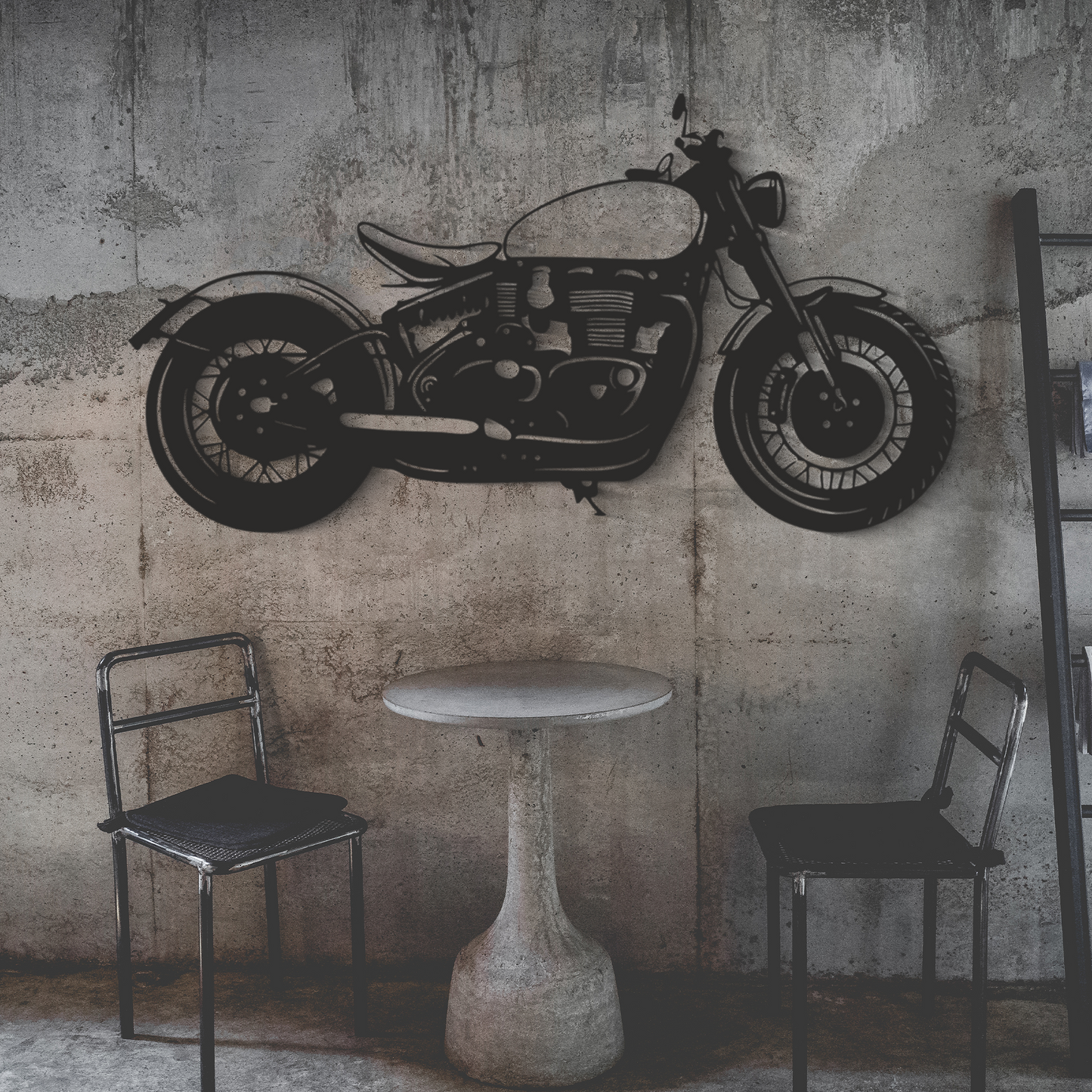 Triumph Bobber Motorcycle Wall Art