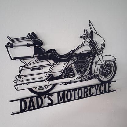 HD Custom Motorcycle Wall Art