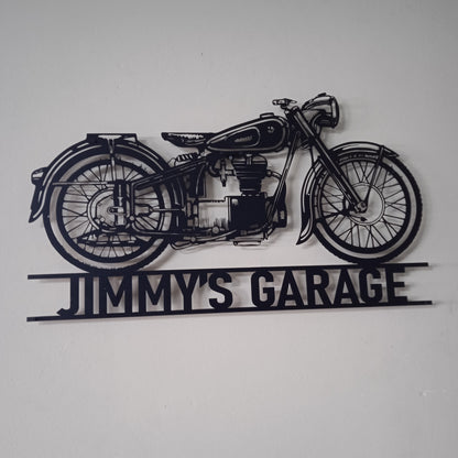 BMW R 50 Custom Motorcycle Wall Art