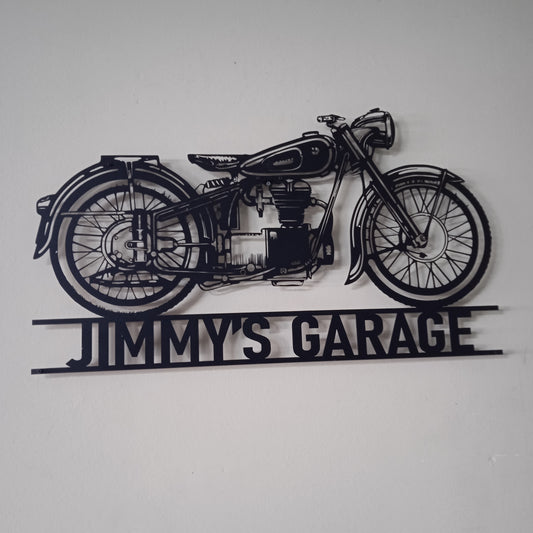 BMW R 50 Custom Motorcycle Wall Art