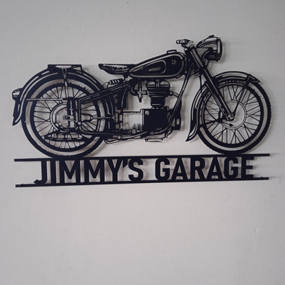 BMW R 50 Custom Motorcycle Wall Art