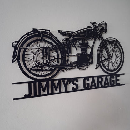 BMW R 50 Custom Motorcycle Wall Art