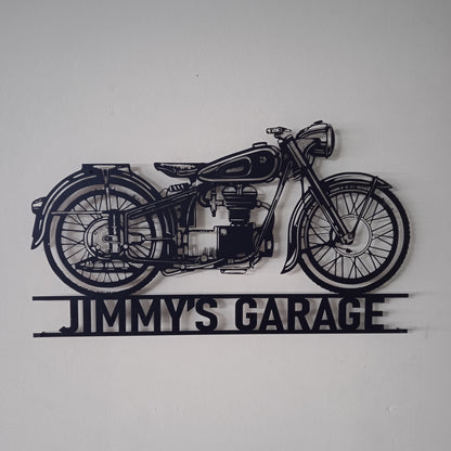 BMW R 50 Custom Motorcycle Wall Art