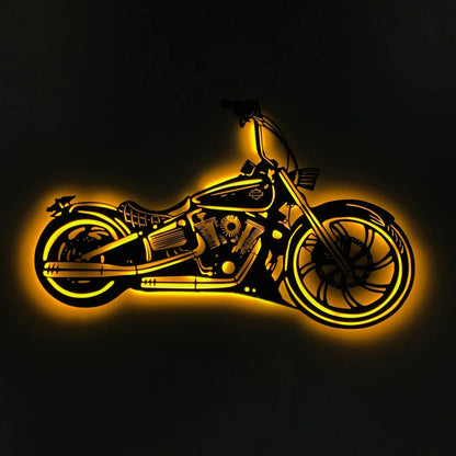 3D Motorcycle Metal Wall Art Decor - Cafe Racer Wall Art