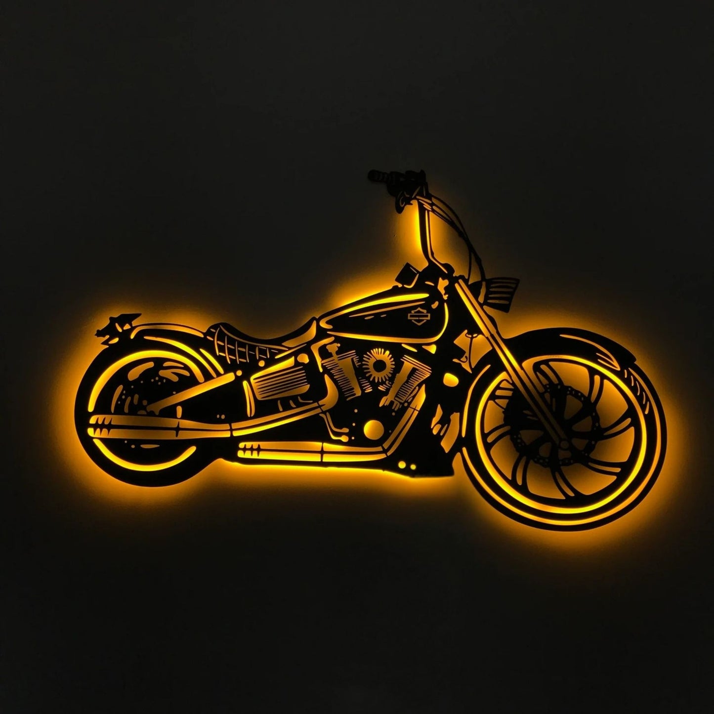 3D Motorcycle Metal Wall Art Decor - Cafe Racer Wall Art