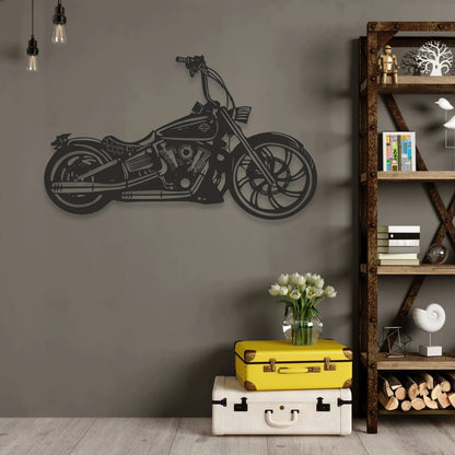 3D Motorcycle Metal Wall Art Decor - Cafe Racer Wall Art