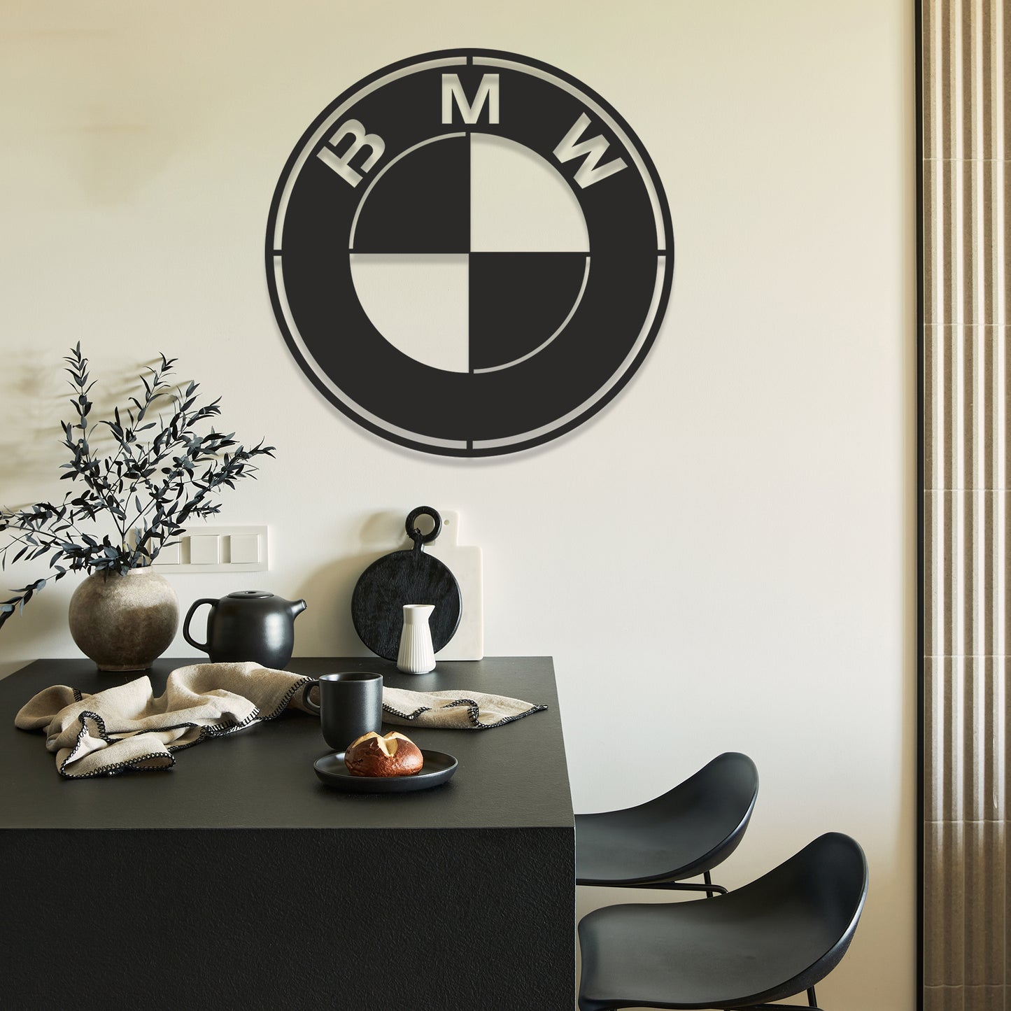 BMW Metal Logo Car Wall Art