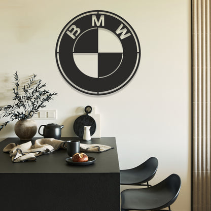 BMW Metal Logo Car Wall Art