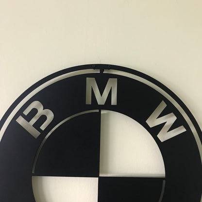 BMW Metal Logo Car Wall Art