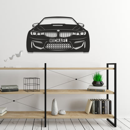 BMW M4 Metal Car Wall Art