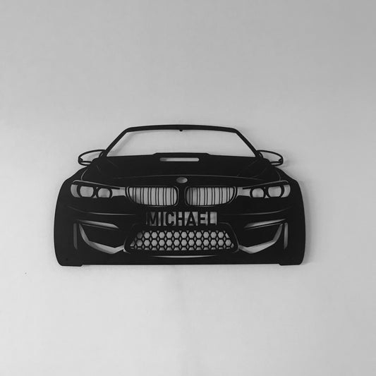 BMW M4 Metal Car Wall Art