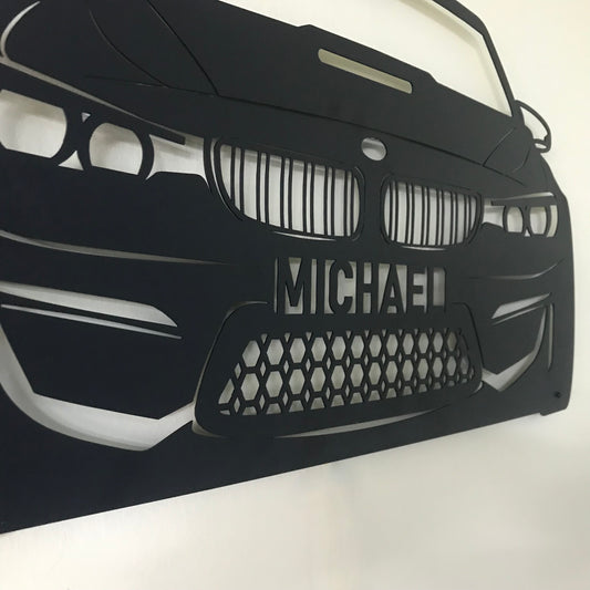 BMW M4 Metal Car Wall Art