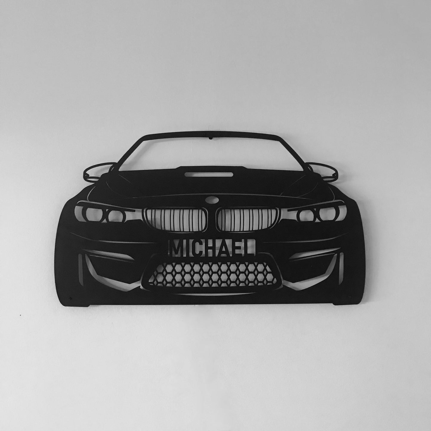 BMW M4 Metal Car Wall Art