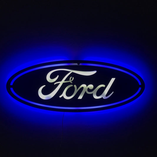 Ford Metal Logo Car Wall Art