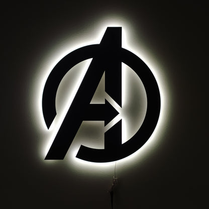 Avengers Wall Art – RGB LED Superhero Metal Wall Decor