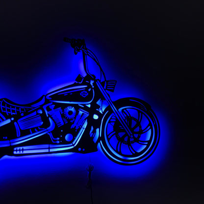 3D Motorcycle Metal Wall Art Decor - Cafe Racer Wall Art