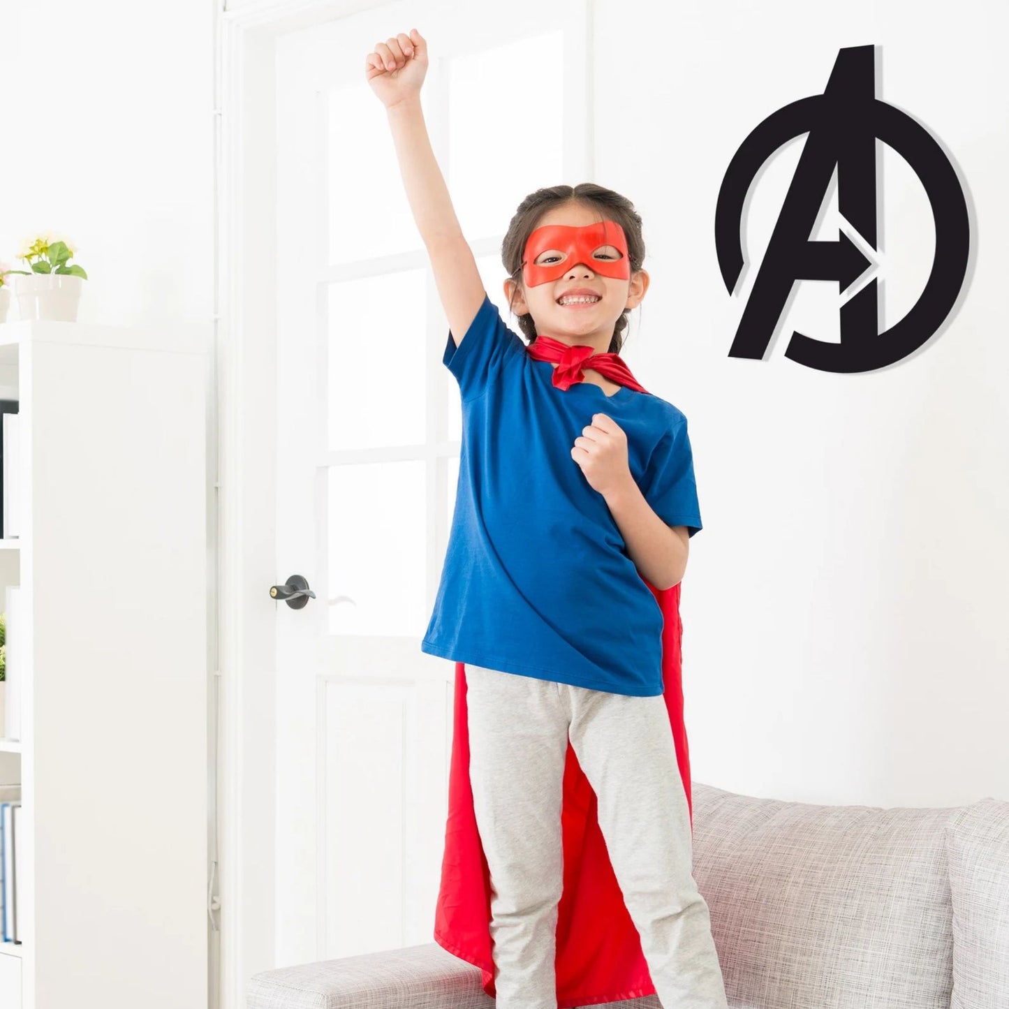 Avengers Wall Art – RGB LED Superhero Metal Wall Decor