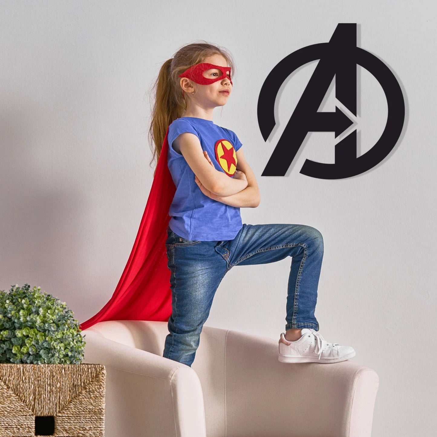 Avengers Wall Art – RGB LED Superhero Metal Wall Decor