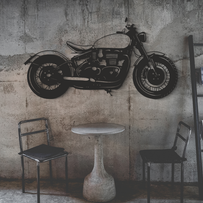 Triumph Bobber Motorcycle Wall Art