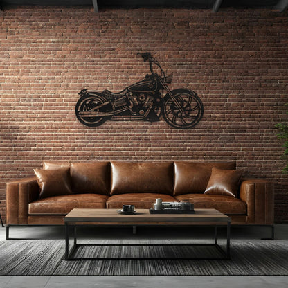 3D Motorcycle Metal Wall Art Decor - Cafe Racer Wall Art