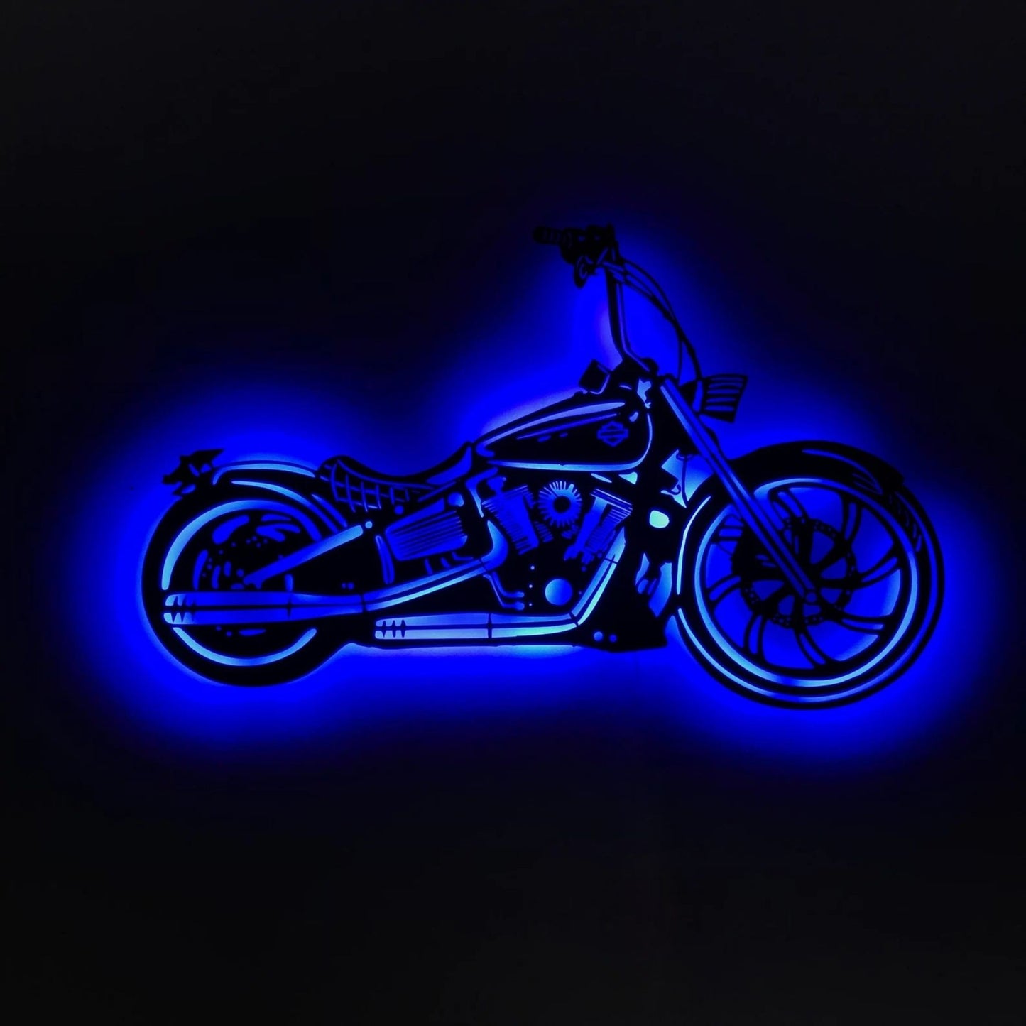 3D Motorcycle Metal Wall Art Decor - Cafe Racer Wall Art