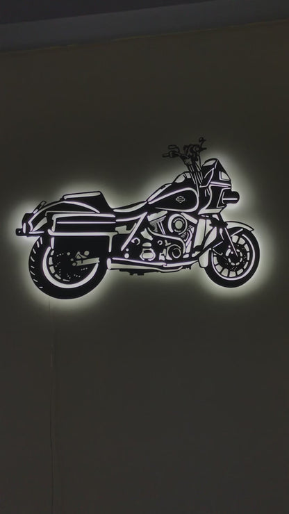 Outlaw Motorcycle Wall Art (LED)