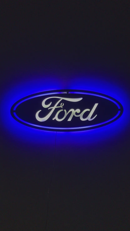 Ford Metal Logo Car Wall Art